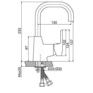 Slavina za lavabo MINOTTI PRIMA-4120 1