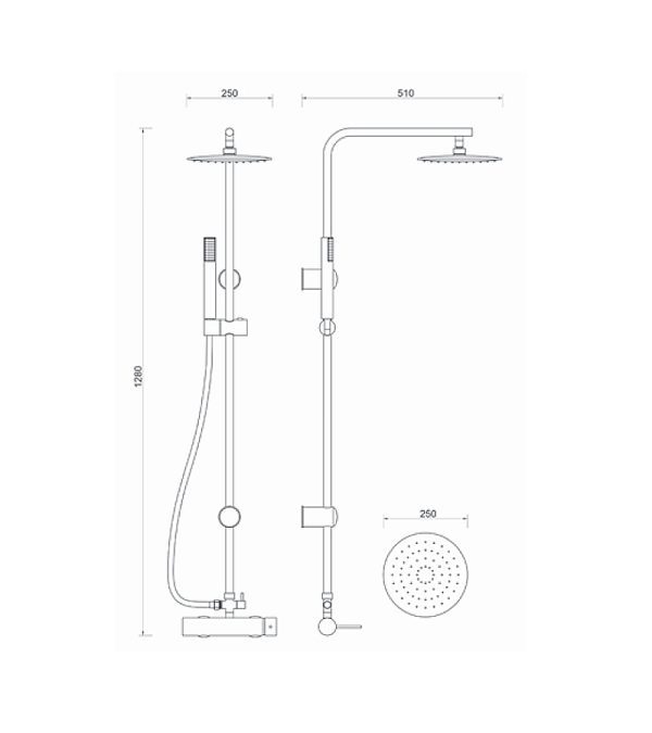 Slavina za tuš MINOTTI MUT-065B/6113CB 1