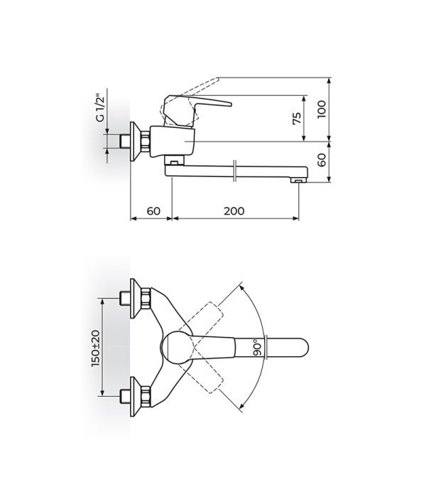 Slavina za sudeperu-lavabo JC32120 Cubo