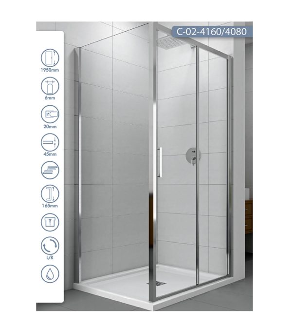 Tuš kabina C-02-4160/4080 Concept Atlas
