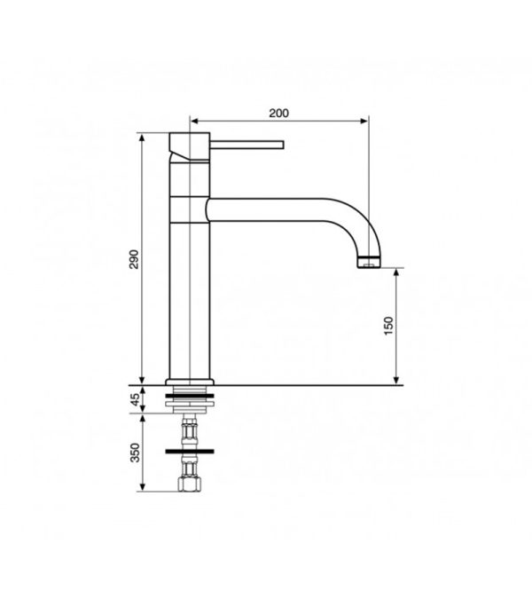 Baterija za lavabo Emmevi Piper NEO45007