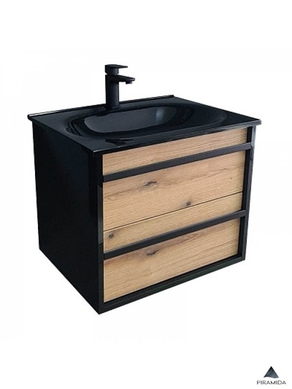 Lavabo sa ormarićem Euridika Oliva-Black