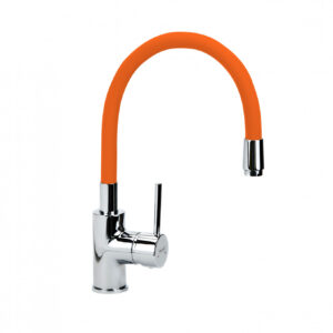 Baterija za sudoperu MINOTTI TUBO sa 2 cevi gibljiva lula kivi zelena