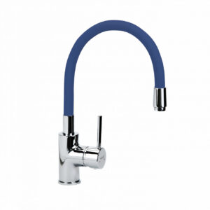 Baterija za sudoperu MINOTTI TUBO sa 3 cevi gibljiva lula ljubičasta