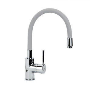 Baterija za sudoperu MINOTTI TUBO sa 3 cevi gibljiva lula plava