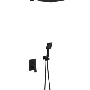 Ugradna baterija sa tuš setom MINOTTI QUADRA NEW S01 mat crna