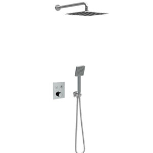 Termostatska baterija za kadu COPEN CoolTouch sa tuš setom mat crna