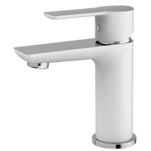 Baterija za lavabo MINOTTI STELA bela / hrom bez POP-UP