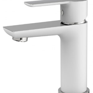 Baterija za lavabo MINOTTI STELA bela / hrom bez POP-UP