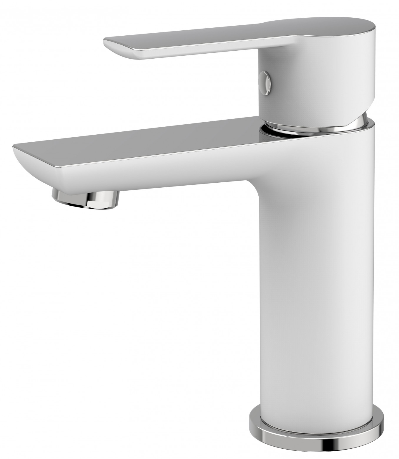 Baterija za lavabo MINOTTI STELA bela / hrom bez POP-UP Baterija za lavabo MINOTTI STELA bela / hrom bez POP-UP
