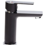 Baterija za lavabo MINOTTI STELA crna / hrom