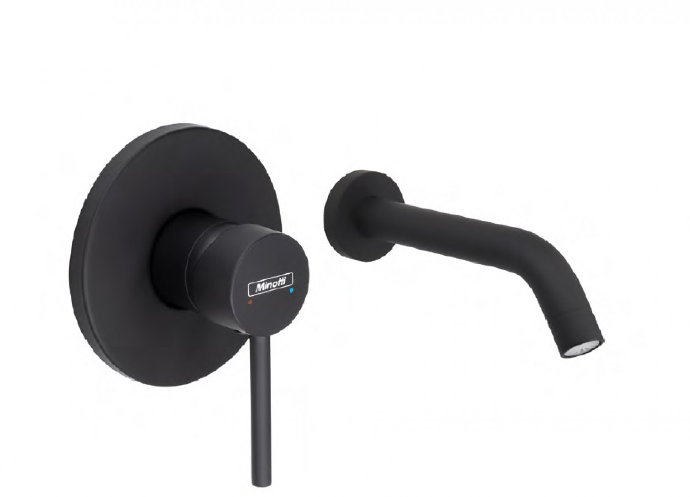 Ugradna baterija za lavabo MINOTTI TUBO DARK ELEGANCE sa izlivom 210mm Ugradna baterija za lavabo MINOTTI TUBO DARK ELEGANCE sa izlivom 210mm