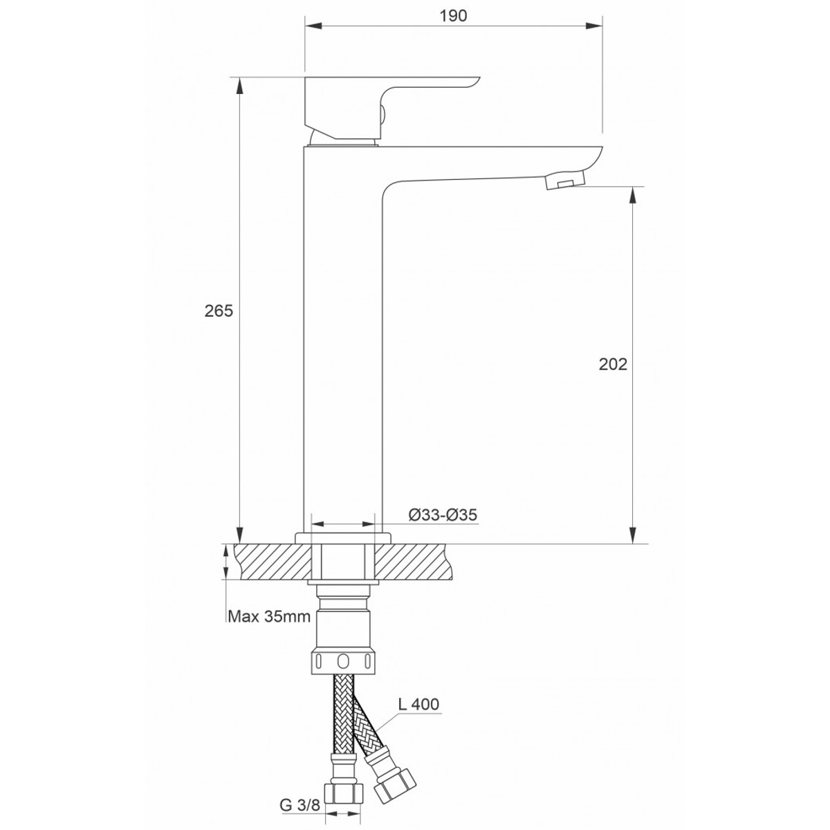 26571-20240731122555-mobile-1200-1200 Baterija za lavabo MINOTTI STELA visoka mat crna