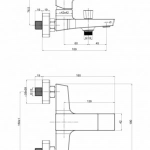 Baterija za kadu MINOTTI QUADRA NEW