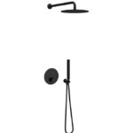 Termostatski set COPEN round matt black 1