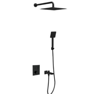 Termostatski set COPEN square matt black 2