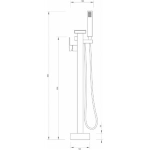 Baterija COPEN za samostojeću kadu C-01-006